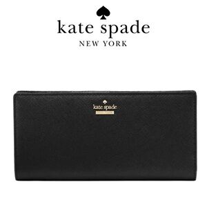 Kate Spade Cameron Street Stacy | Slim Black Bifold Wallet | Like New Condition